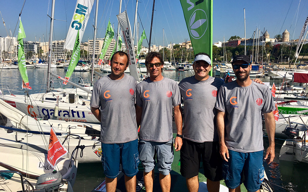 Equipo AD Grupo Garatu en la 37 copa del rey mapfre: Iker Almandoz, Iñigo Jauregui, Borja Ponte y Eneka Juanena