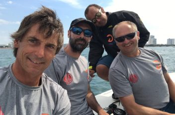 Subcampeones mundial j80 2018 Iker Almandoz, Íñigo Jauregui. Borja Ponte e Íñigo Sánchez
