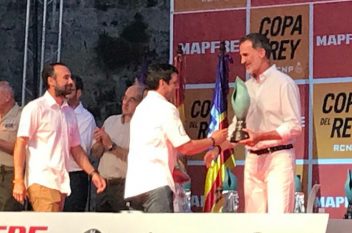 Juan Vazquez de Dios recogió el trofeo de la 38 copa del rey de mapfre de manos de S.M. el Rey Felipe VI